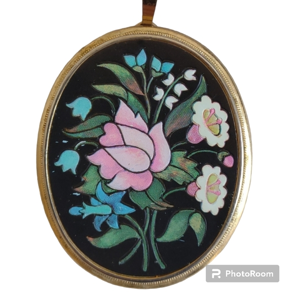 VINTAGE Necklace 70s Floral Mosaic Collection Avon - Picture 1 of 10